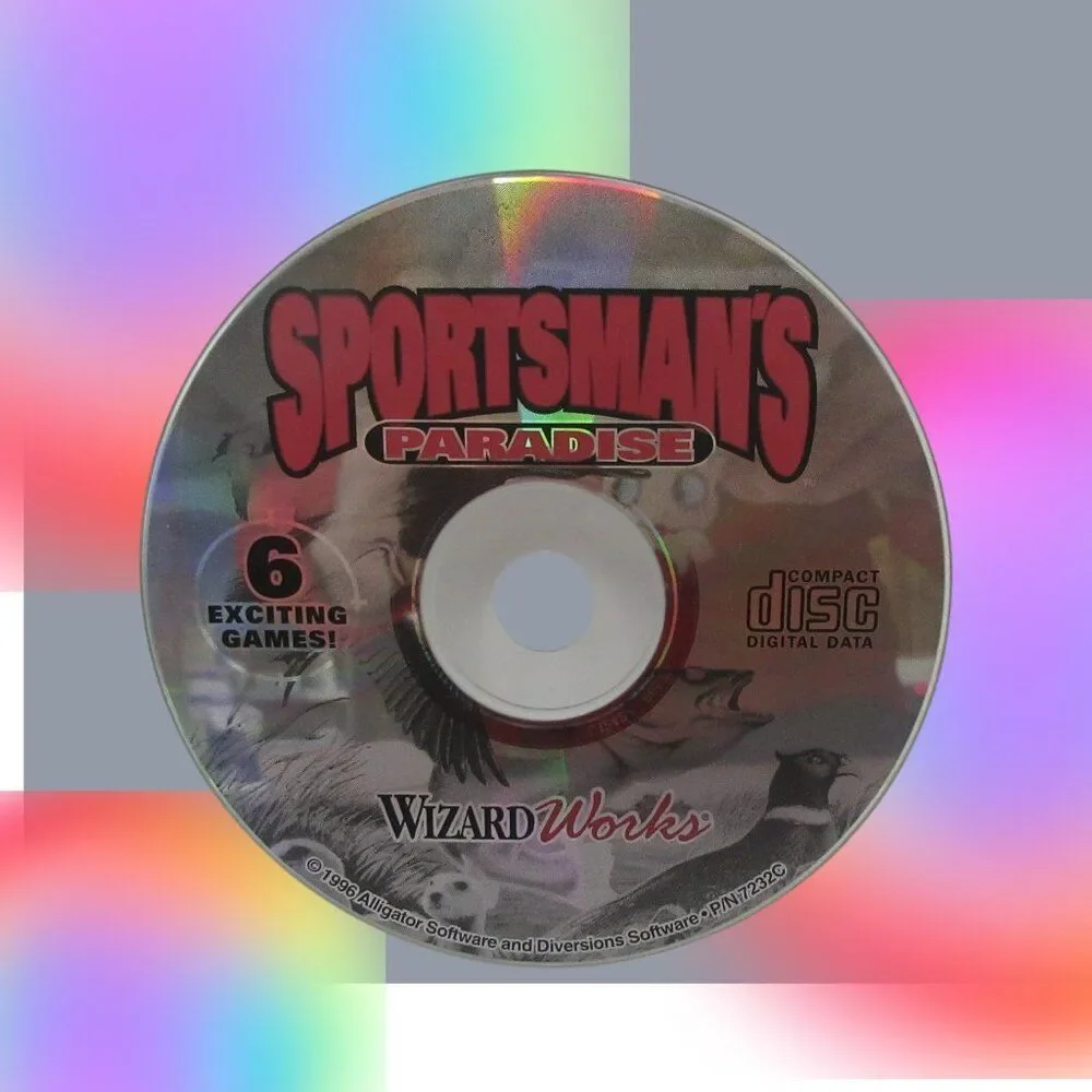 Sportsman's Paradise PC CD-ROM Game Windows 95/3.1 Wizard Works 6 Exciting